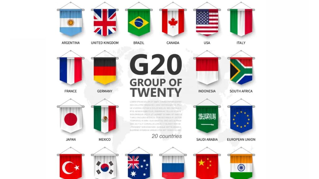How many countries are participating in G20?