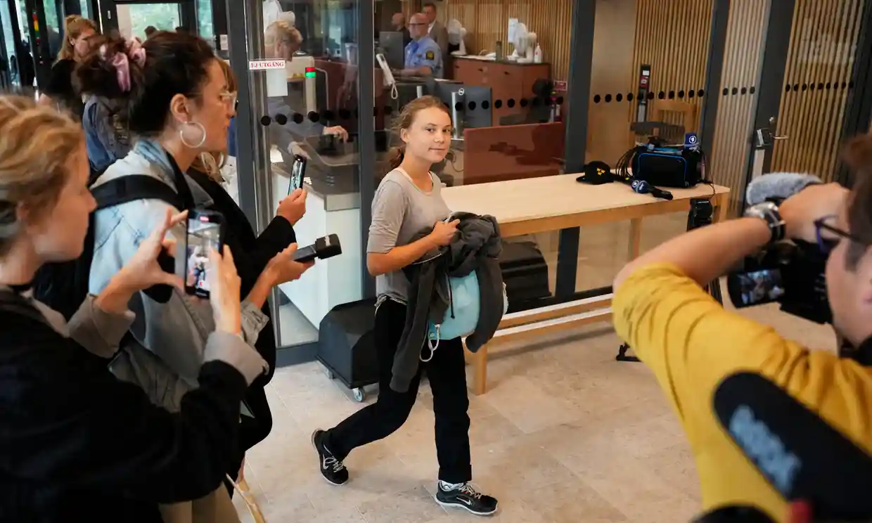 Greta Thunberg fined for ignoring Swedish police at environment fight